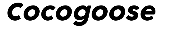 Cocogoose font preview